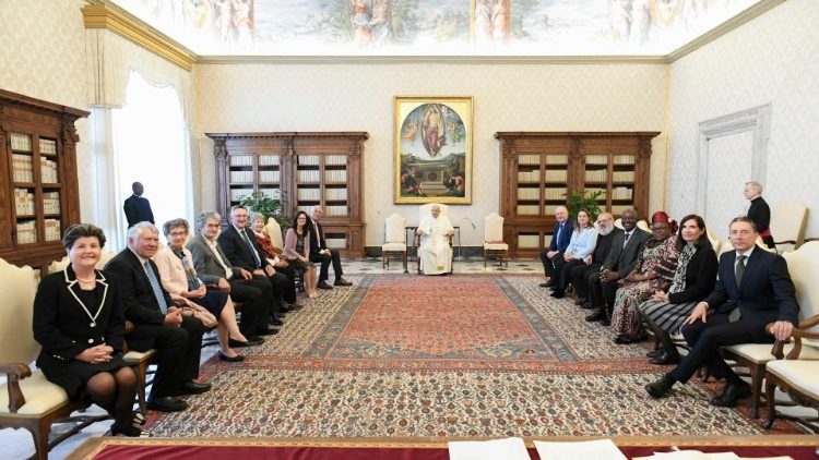 Pope Francis meets international leaders of the Teams of Our Lady international movement
