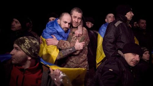 Befreite ukrainische Soldaten