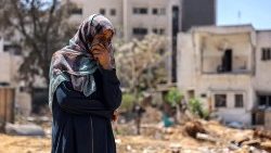 Eine Frau in Gaza