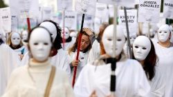Demonstration in Madrid zum Internationalen Tag gegen Frauengewalt; Agenturbild von 2023 