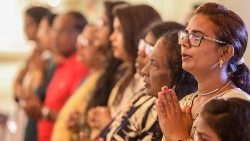 Sri Lanka-i katolikusok a húsvéti szentmisén