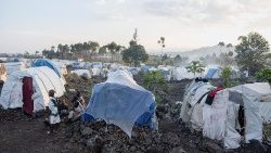 O campo de deslocados internos de Mugunga em Goma (República Democrática do Congo)