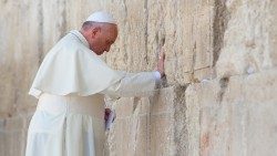 Папа Францішак падчас візіту ў Іерусалім