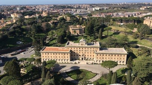 Uma vista aérea do Palácio do Governatorato no Estado da Cidade do Vaticano (Vatican Media)