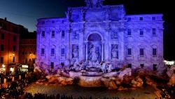 Trevi-Brunnen bei Nacht 