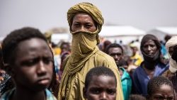 Flüchtlinge aus Mali in einem Camp in Burkina Faso