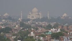 Smog in Agra - eine Aufnahme von 2022