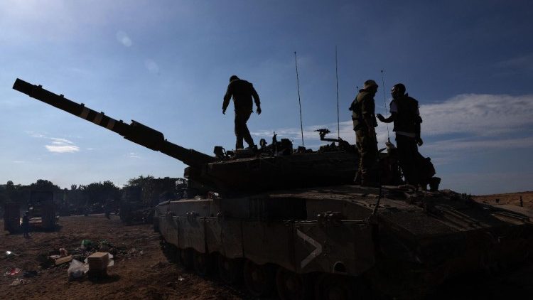Israelischer Panzer an der Grenze zum Gazastreifen, Mitte Oktober letzten Jahres