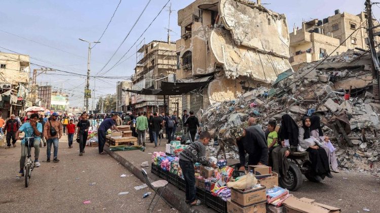 Ein Anschein von Normalität: Ein kleiner Straßenverkäufer in Rafah