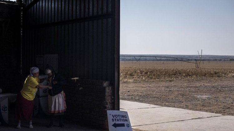 A polling station in rural South Africa