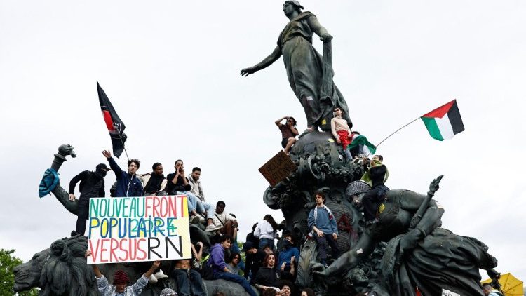 Bei einer Demo in Paris