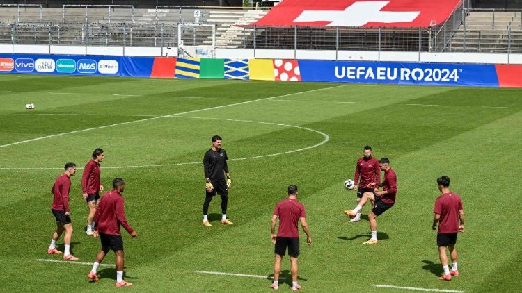 Training bei der Fußball-EM in Deutschland