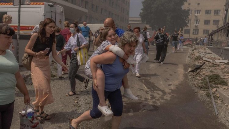 Kijów po ataku na szpital dziecięcy