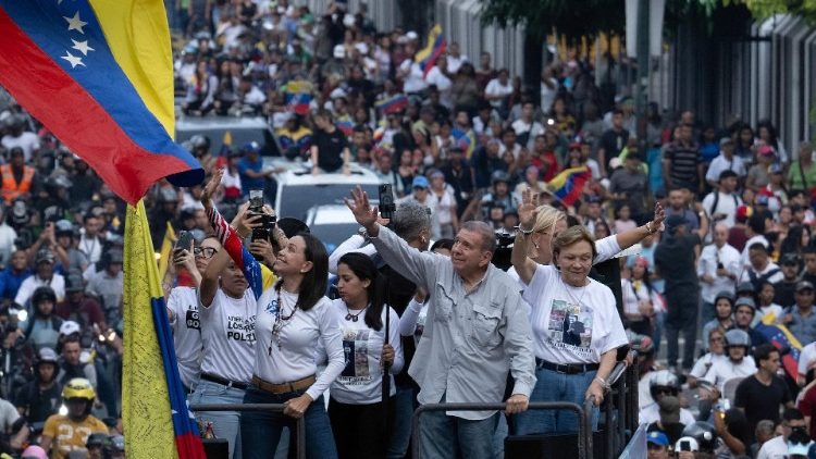 Dernier rassemblement de Maria Corina Machado et Edmundo Gonzales, le 26 juillet. 