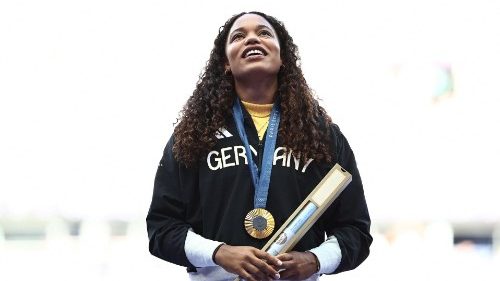 Yemisi Ogunleye, vincitrice dell'oro alle Olimpiadi di Parigi