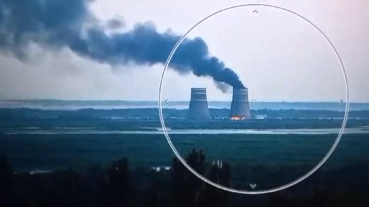 L'incendio nella centrale nucleare di Zaporizhzhia