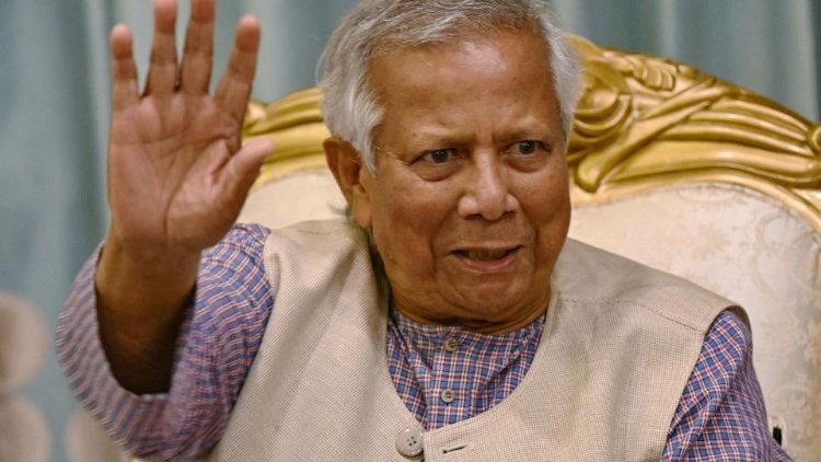 Yunus am Dienstag in Dhaka