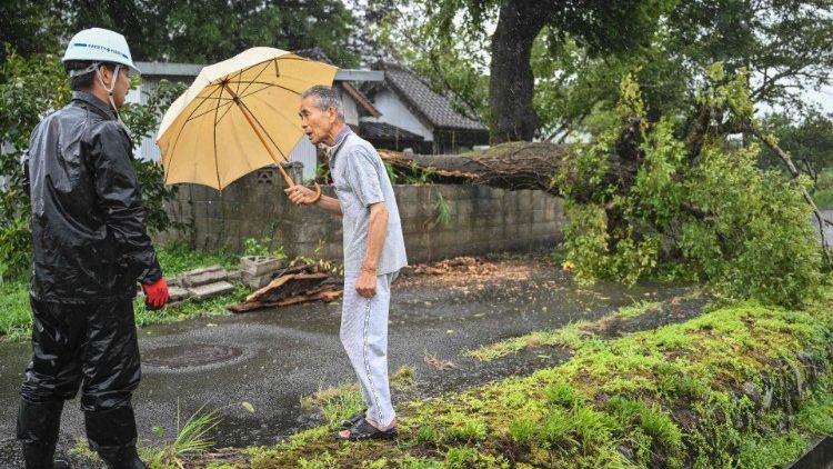 Typhoon in Japan