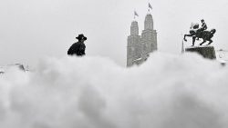 Zürich liegt derzeit unter Schnee