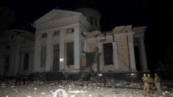 La città di Odessa colpita dall'attacco russo