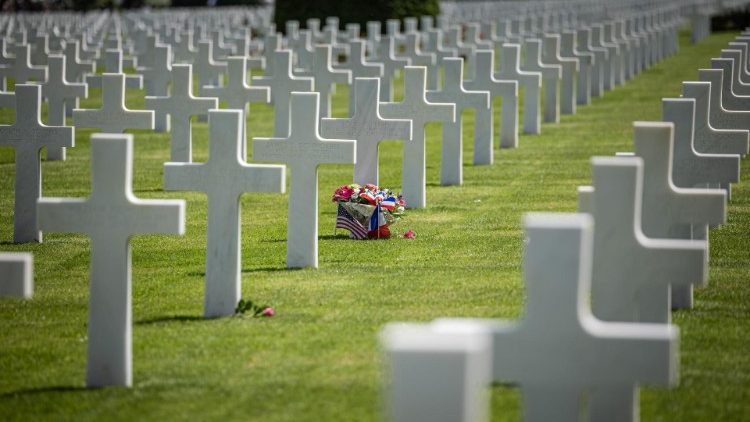 Le cimetière militaire américain de Colleville-sur-Mer, le 2 juin 2024.