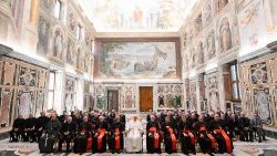 Papst Franziskus bei der Audienz für die Teilnehmer der Vollversammlung des Klerus-Dikasteriums