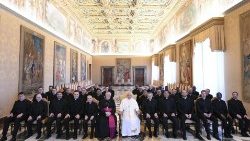 Papst Franziskus bei der Audienz für die Päpstliche Diplomatenakademie (Pontificia Accademia Ecclesiastica) an diesem Freitag
