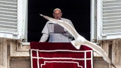 Påven Franciskus under Angelus 