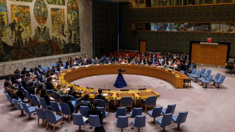Il Consiglio di Sicurezza dell'Onu nella sessione sul voto per la tregua a Gaza