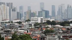 Vue de Jakarta, la capitale d'Indonésie.