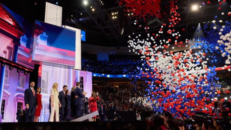 Último dia da Convenção Republicana em Milwaukee, Wisconsin