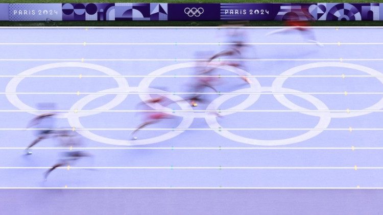 100m Lauf-Qualifikation bei den Olympischen Spielen in Paris am 3.8.2024