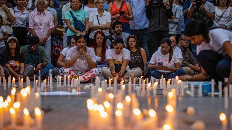 Mahnwache von Oppositionellen in Caracas