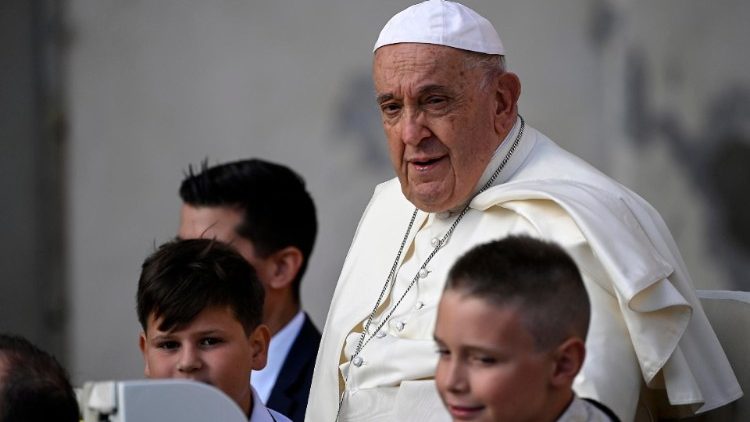 Papież Franciszek podczas audiencji generalnej, 28.08.2024