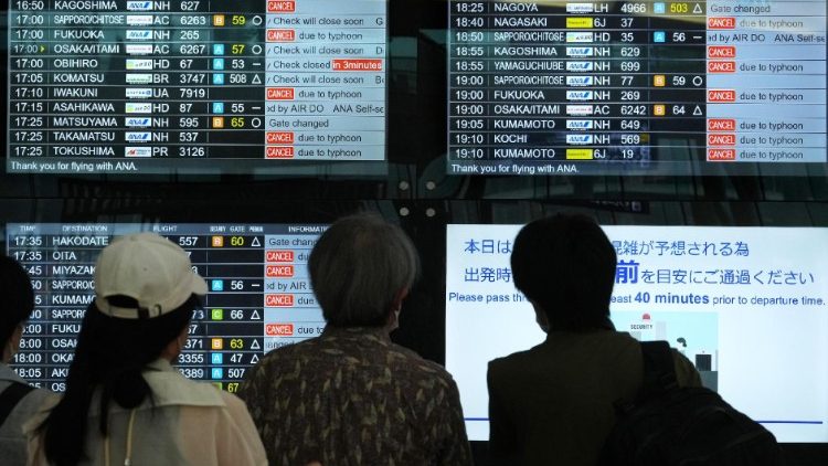 Major travel interruptions in Japan from Typhoon Shanshan