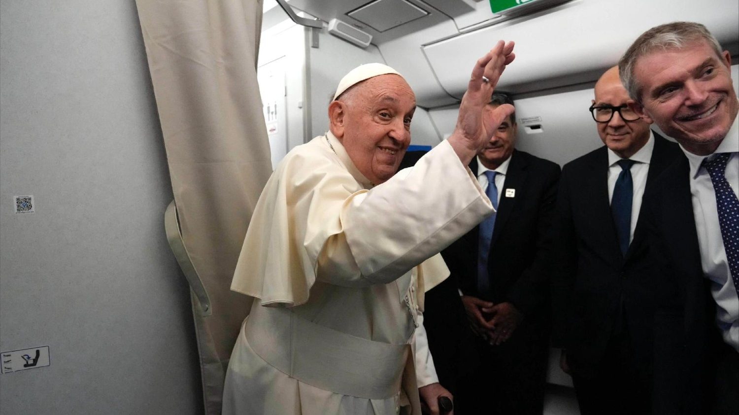 Francisco, en el vuelo hacia Indonesia