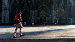 Normaler Betrieb im Kölner Dom, Archivfoto vom 2. April 2021