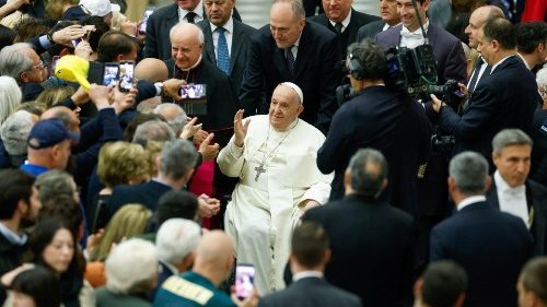 Pope Francis meets grandparents and grandchildren at the Vatican