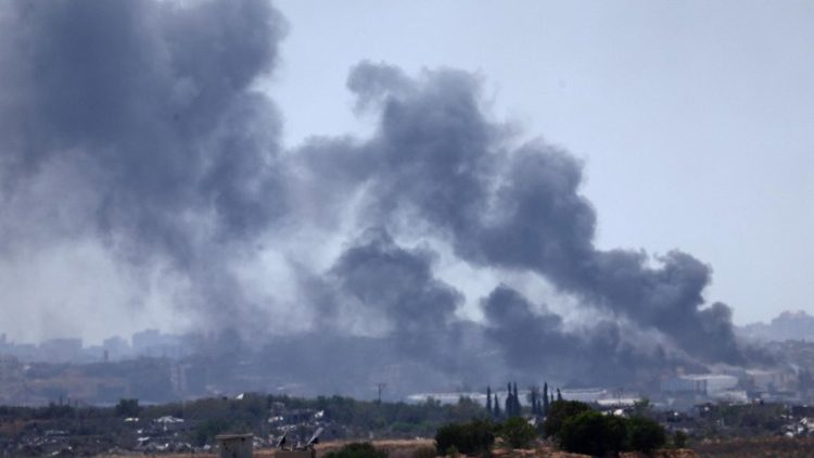 Rauch über dem Gaza-Streifen