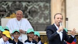 Pope Francis holds a mass on ''World Children's Day'' at the Vatican