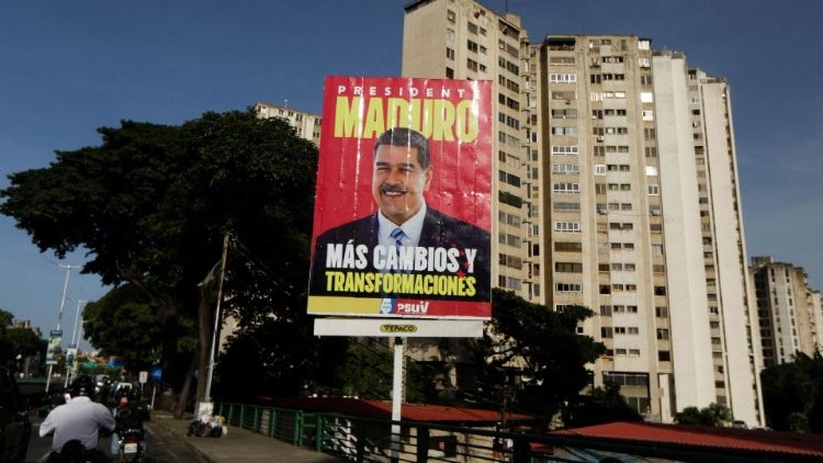 Venezuelan President Nicolas Maduro's re-election campaign, in Caracas