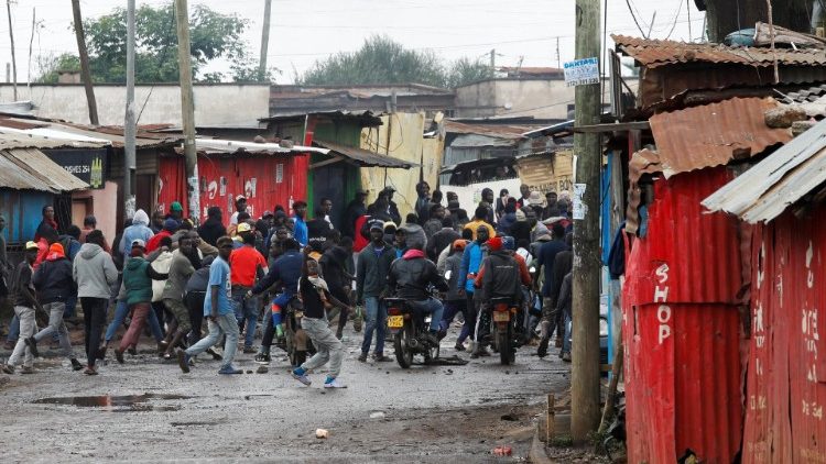 Demonstrierende in Nairobi