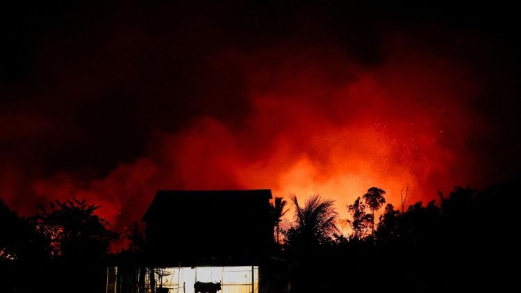 Em 4 de setembro, o registro do fogo no Amazonas