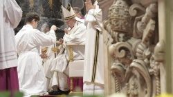 Franziskus bei der Messe vom Sonntag