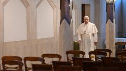 Fast allein in Santa Marta: Papst Franziskus an diesem Donnerstag