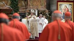 Kardinäle bei einer Messe mit Papst Franziskus 2020