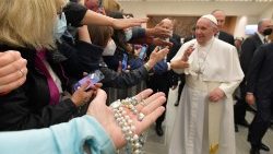 Papst Franziskus bei einer Generalaudienz