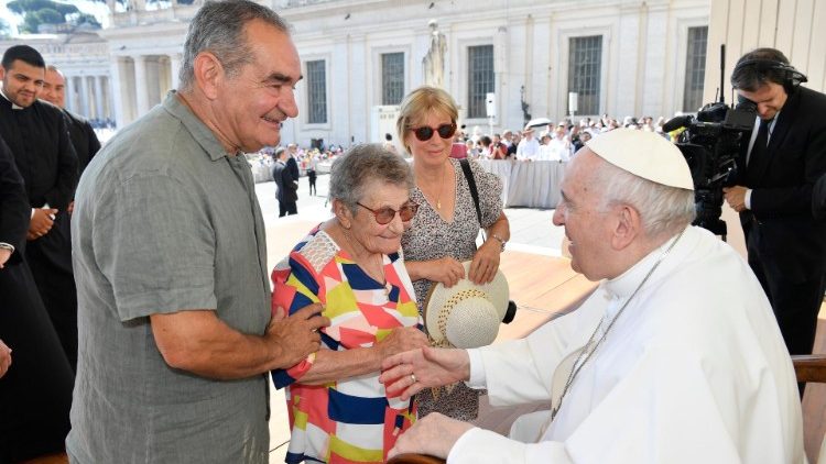 Papa Francisco durante a Audiência Geral de 15 de junho de 2022