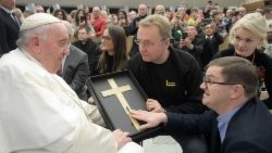 Papst Franziskus bei der Generalaudienz