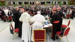  Oração antes da XX Congregação Geral do Sínodo dos Bispos na Sala Paulo VI, em 28/10/2023